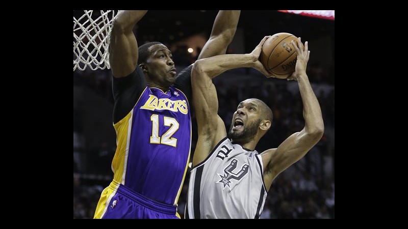 Playoff Nba, San Antonio-Lakers sul 2-0. Oklahoma batte ancora Houston