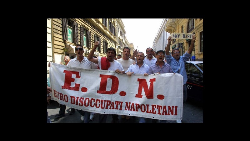 Lavoro, boom disoccupazione al Sud: dal ’77 più che raddoppiata