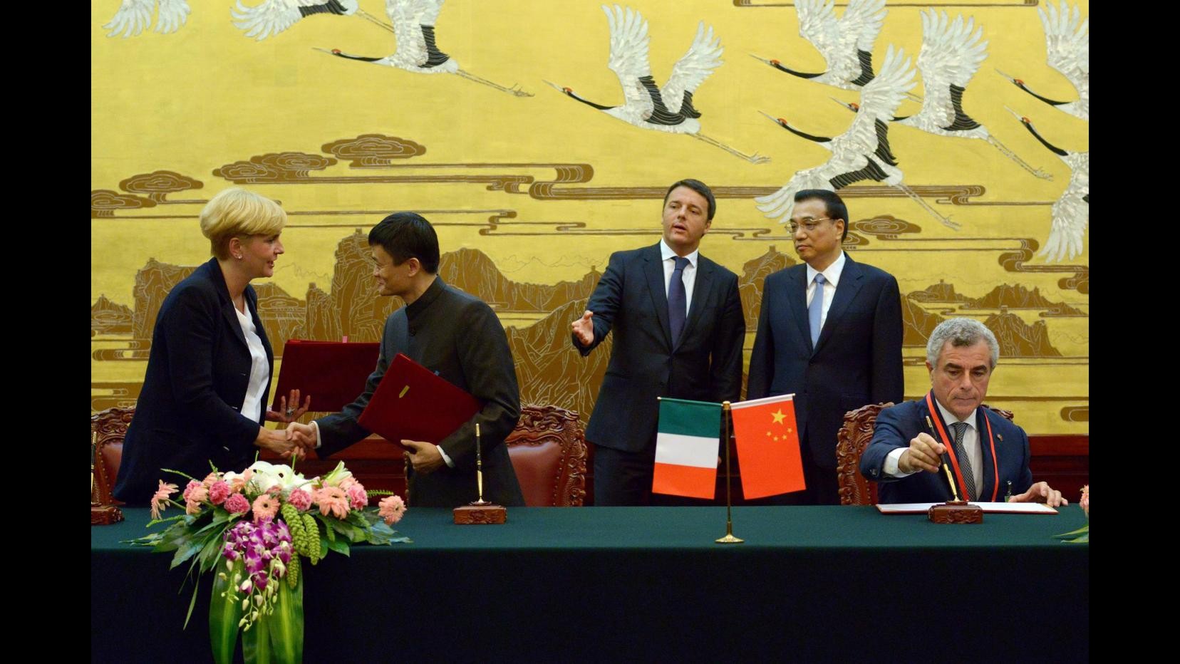 Renzi: Da Cina più investimenti in Italia, Made in Italy mostri valore