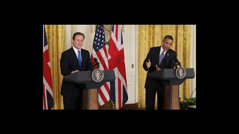 Oggi Obama incontra Cameron a Washington, focus su Siria e summit G8