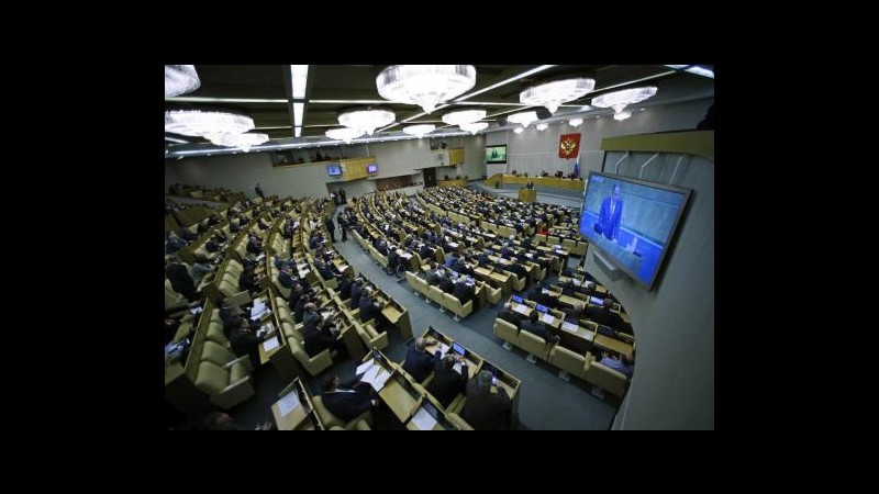 Ucraina, parlamentari russi revocano risoluzione su uso forzaNato: Mosca non rispetta impegni