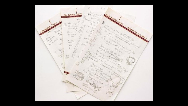 Asta record per manoscritto di ‘Like a rolling stone’: venduto a 2 mln dlr