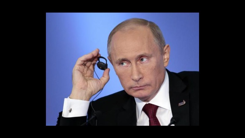Ucraina, Putin: Cessate il fuoco dovrebbe essere esteso