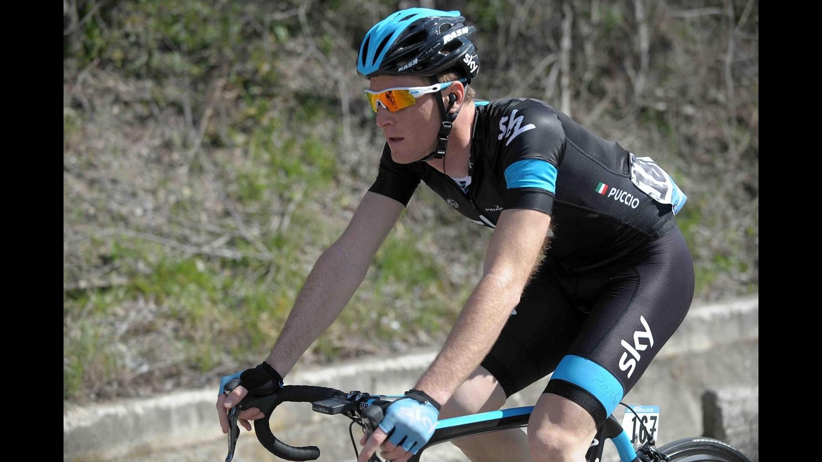 Ciclismo, Giro d’Italia: cronosquadre a Team Sky, Puccio maglia rosa