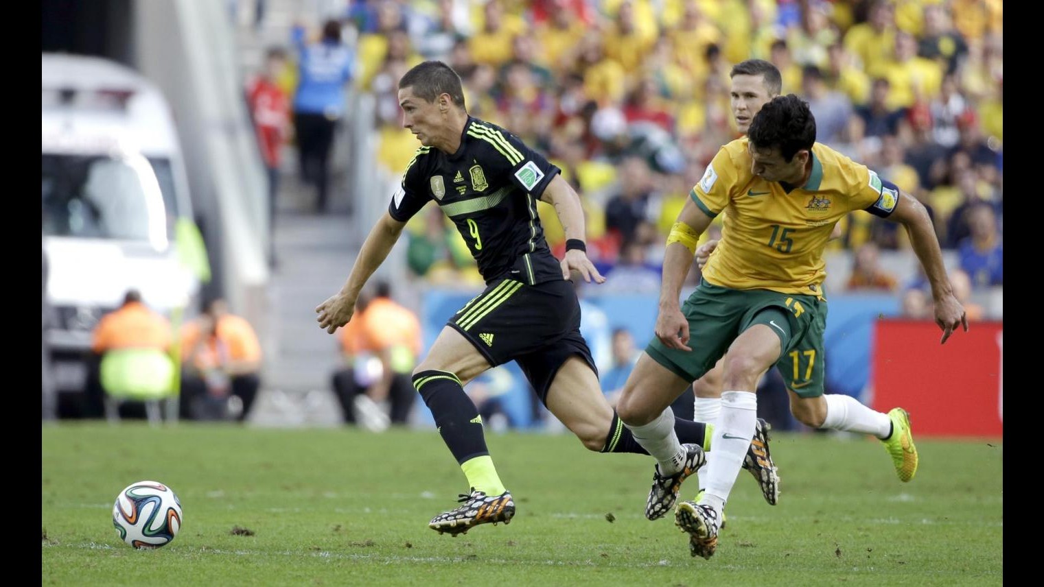 Mondiali 2014, onore Spagna: lascia il Brasile con un tris all’Australia