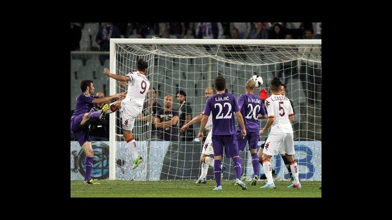 Osvaldo gela la sua ex squadra, Roma espugna Firenze in extremis: 0-1