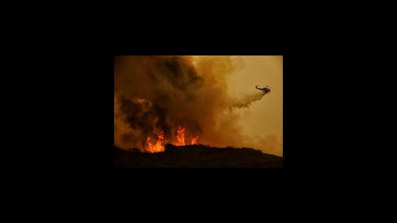 Usa, avanza incendio in California: in fiamme 11mila ettari