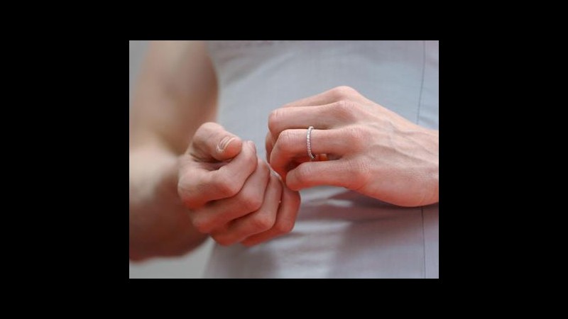 Istat: separazioni e divorzi in calo