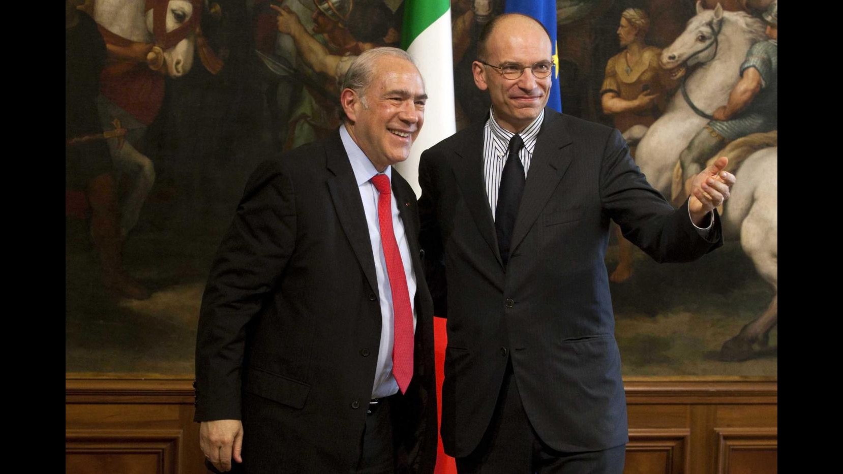 Letta: Diminuire tasse senza relax conti pubblici. Gurria: Luce in fondo a tunnel