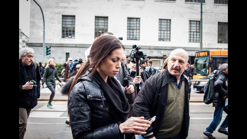 Caso Ruby, Karima arrivata in tribunale a Milano