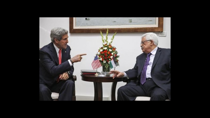Kerry: Stop a colonie, per Israele e Anp è momento di scelte difficili