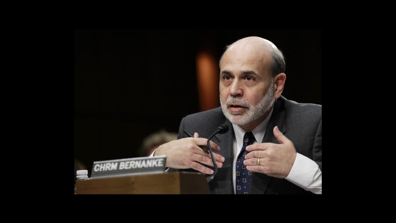 Bernanke: A rischio ripresa Usa ridimensionando politiche Fed