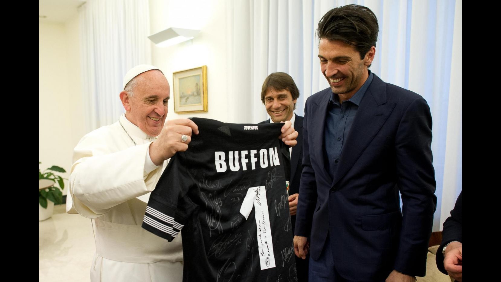 Juventus ricevuta in Vaticano da Papa Francesco
