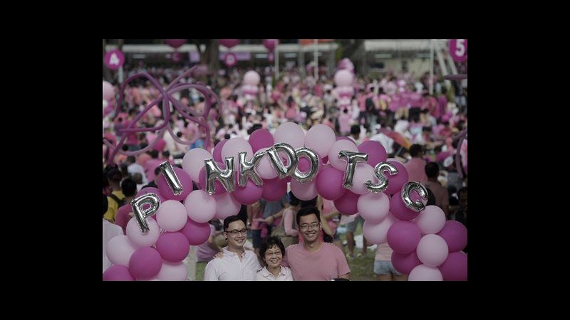Gay, record presenze a Pride Pink Dot di Singapore: 26mila in piazza
