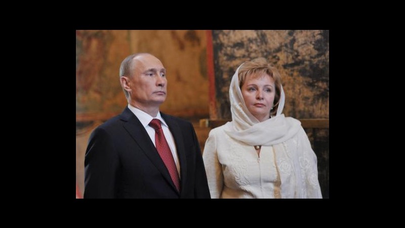 Russia, Putin e la moglie Lyudmila annunciano divorzio in tv