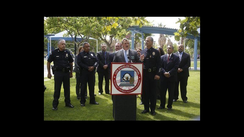 Usa, maxi operazione contro pedofilia: 275 arresti in California
