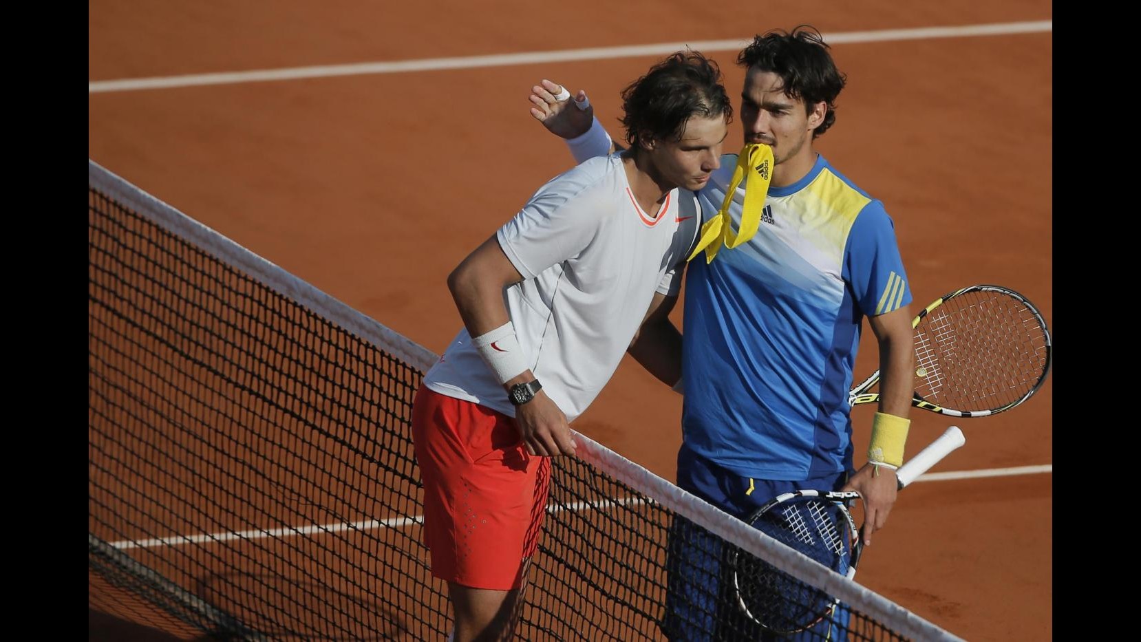 Roland Garros: Gioia Schiavone, Fognini cede a testa alta con Nadal