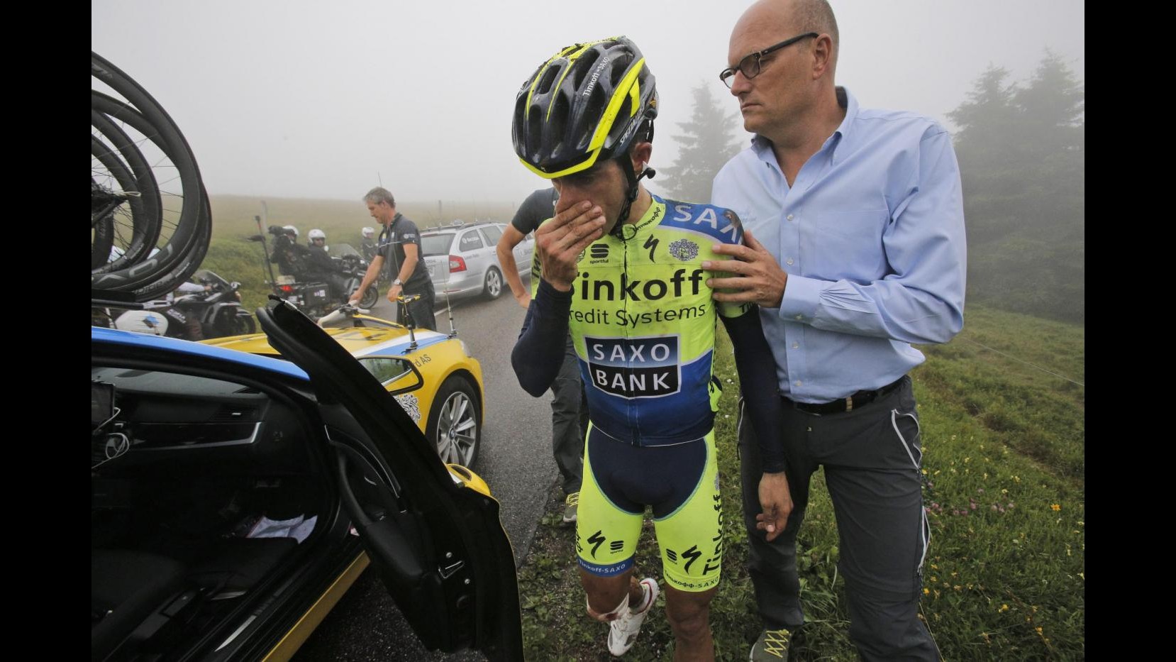 Tour de France, 10/a tappa: Contador cade e si ritira