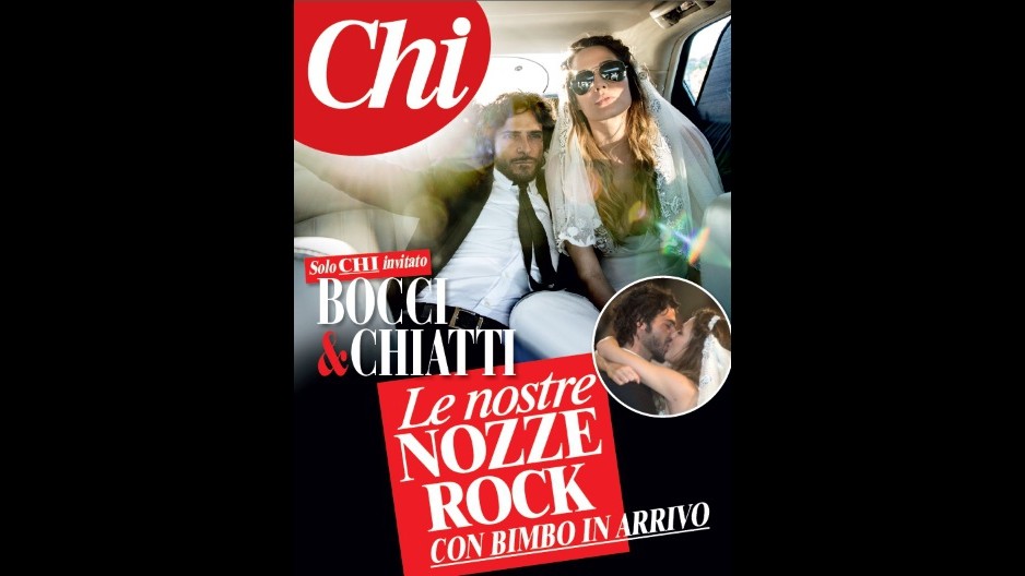 Laura Chiatti durante le nozze con Marco Bocci annuncia: Sono incinta