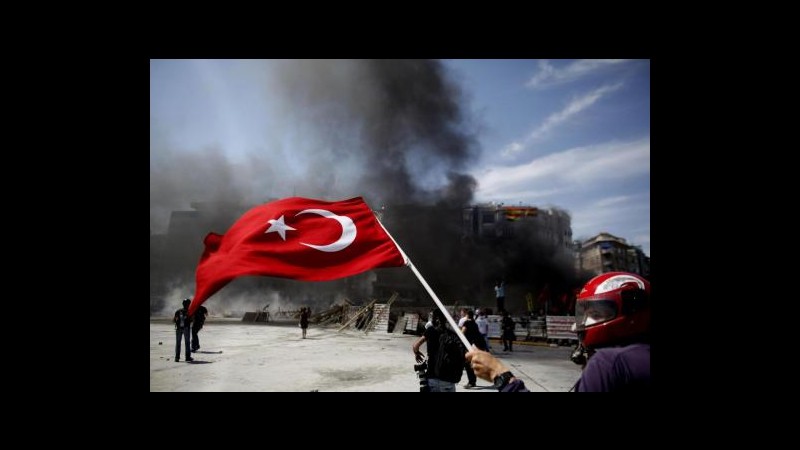 Turchia, 2° intervento polizia a piazza Taksim con lacrimogeni: feriti