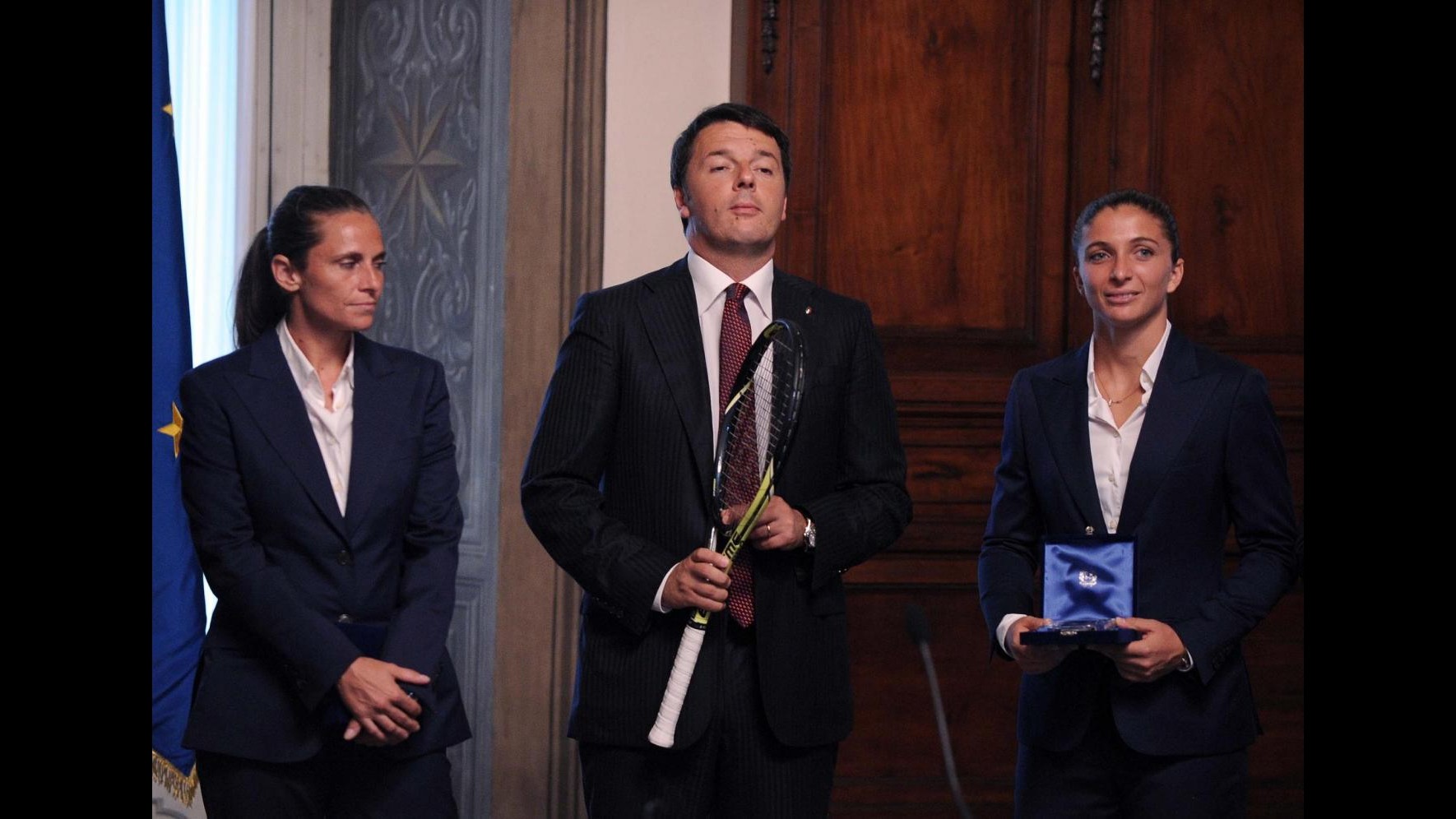 Tennis, Renzi riceve Errani-Vinci a Palazzo Chigi: A Wimbledon hanno dimostrato che nessun sogno è impossibile