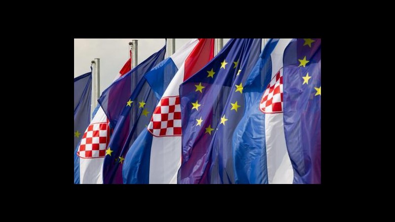 Croazia è 28° Stato dell’Ue: festa a Zagabria con Napolitano e Barroso