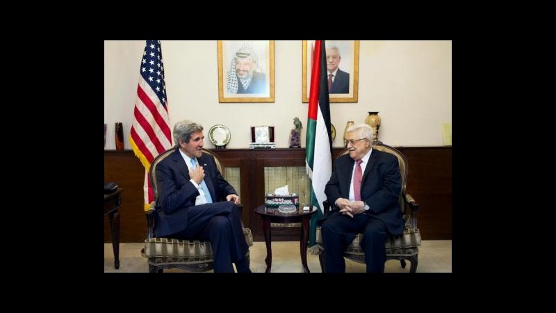 Medioriente, Kerry incontra di nuovo Abbas ad Amman, poi a Gerusalemme