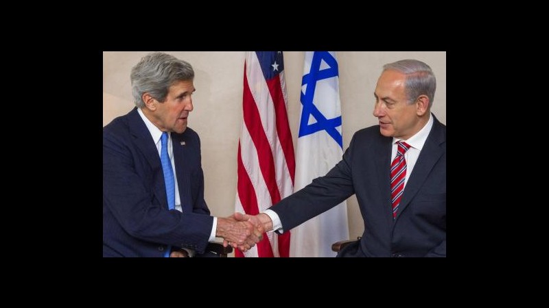 Medioriente, Kerry incontra Netanyahu, oggi pranza con Abbas ad Amman