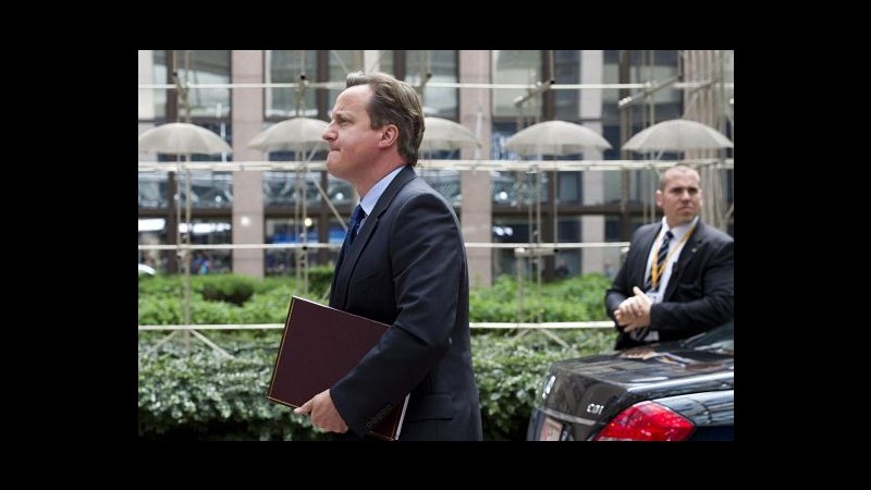 Ue, Londra boccia bilancio. Cameron: Attenersi a intesa febbraio