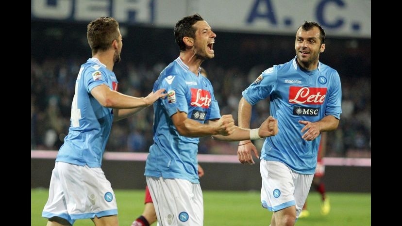 Calcio, amichevole: Napoli supera Barcellona a Ginevra, decide Dzemaili