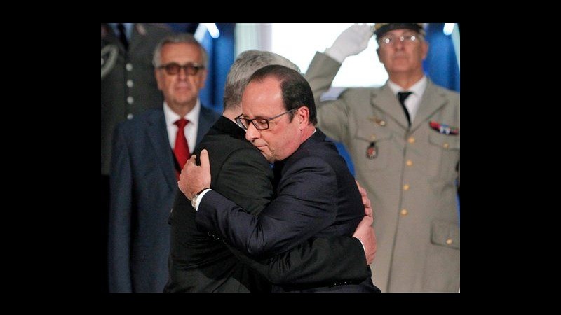 Hollande e Guack a Vieil Armand per 100 anni Grande guerra