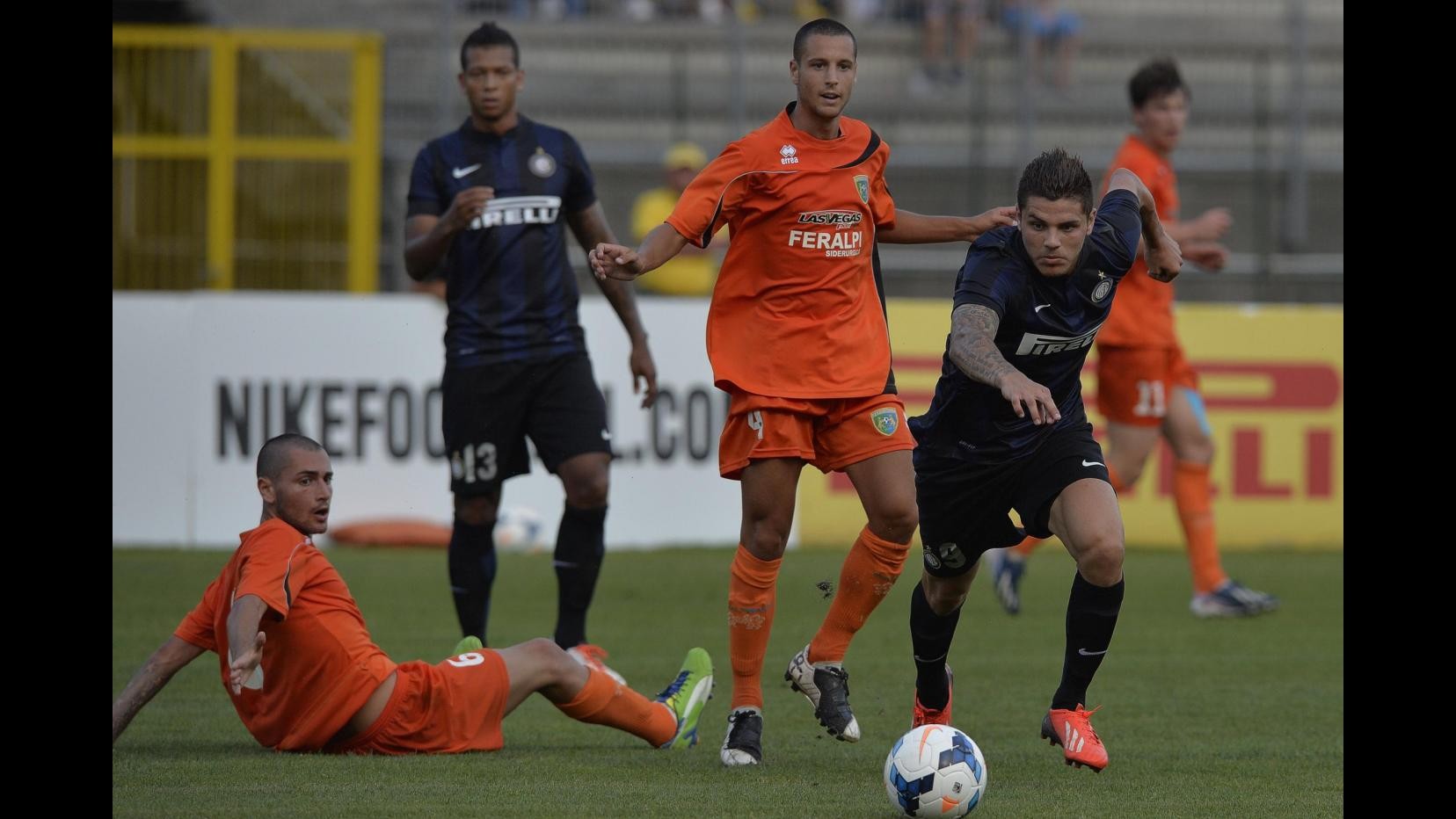 Inter-FeralpiSalò 2-0 in amichevole, Campagnaro e Palacio a segno