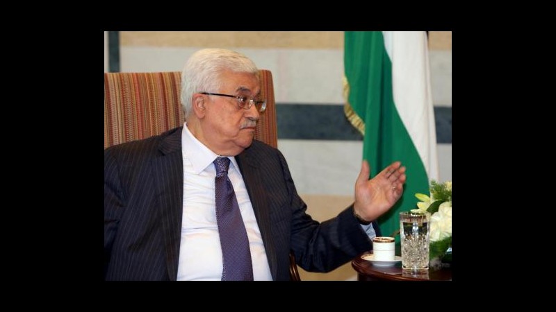 Medioriente, Abbas: Ogni opzione aperta se tentativo pace Usa fallisce