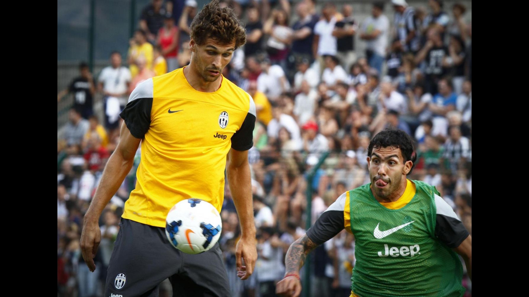 Juventus, cresce intesa Tevez-Llorente. Re Leone scatenato in partitella
