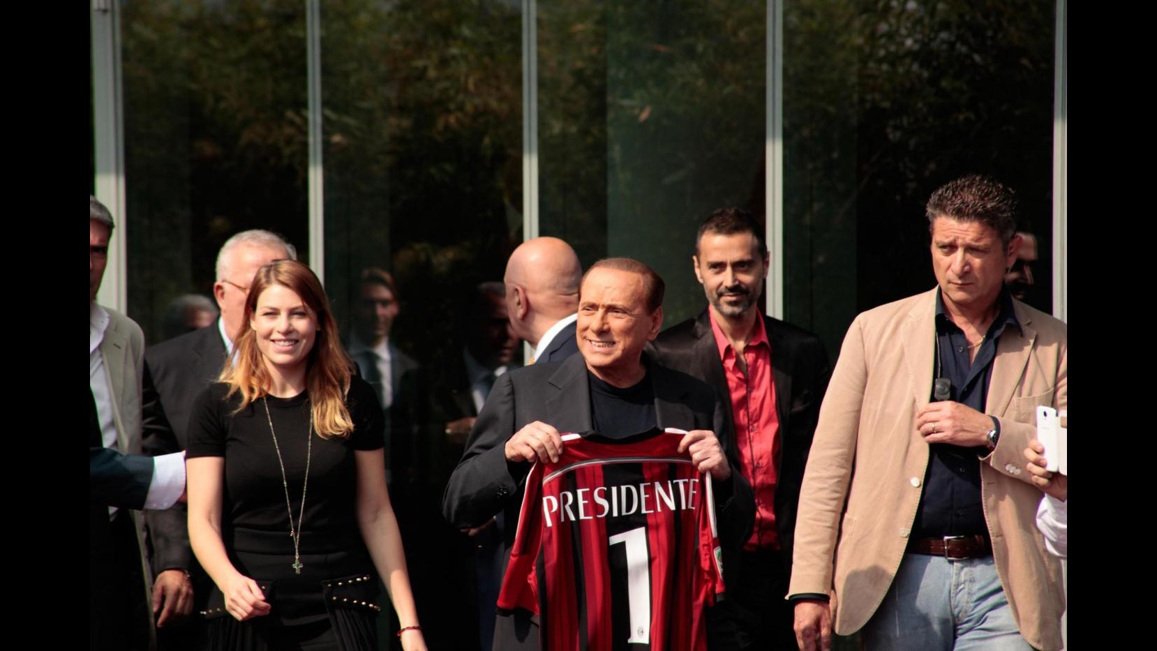 Milan: Silvio Berlusconi in visita a Milanello, pranzo con Inzaghi