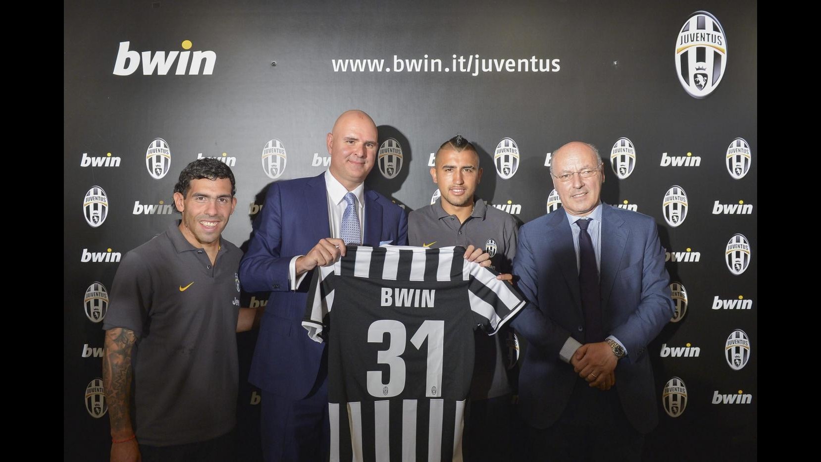 Marotta: Vidal resta alla Juve, no a Jovetic. Tevez: Correrò più che in Inghilterra