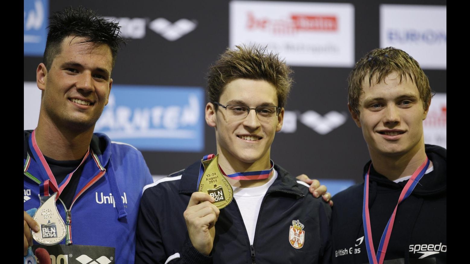 Nuoto, Europei: D’Arrigo argento nei 400 sl,  Pellegrini e Magnini bronzo nella 4×100