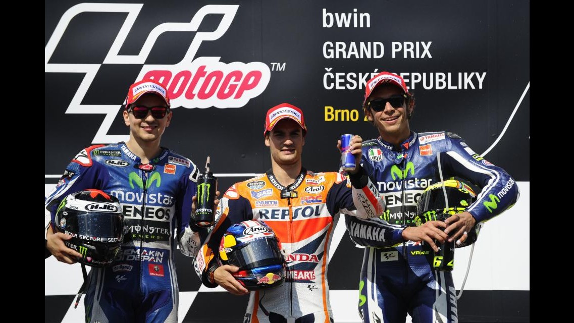 MotoGp, Gp Rep. Ceca: Pedrosa vince  a Brno e interrompe serie record di Marquez, Rossi 3°