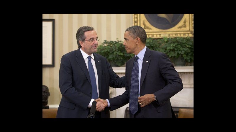 Obama a Samaras: Grecia unisca austerità e crescita per uscire da crisi