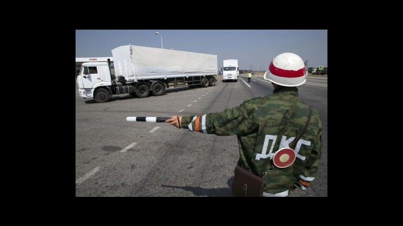 Ucraina, anche Kiev manda aiuti nella zona dei separatisti