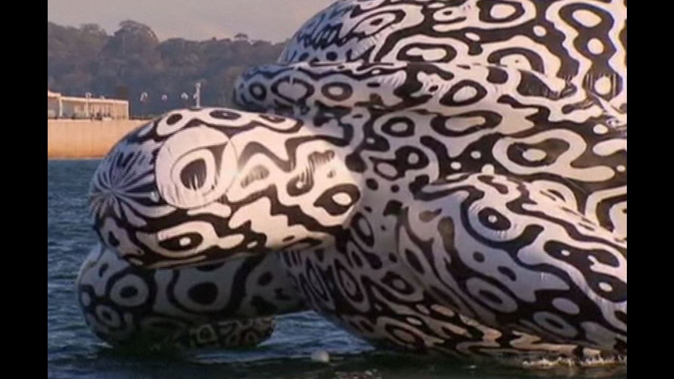 Australia, una tartaruga gonfiabile gigante per la barriera corallina