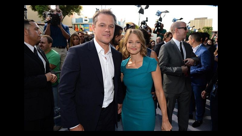 Jodie Foster e Matt Damon alla première di Elysium a Los Angeles