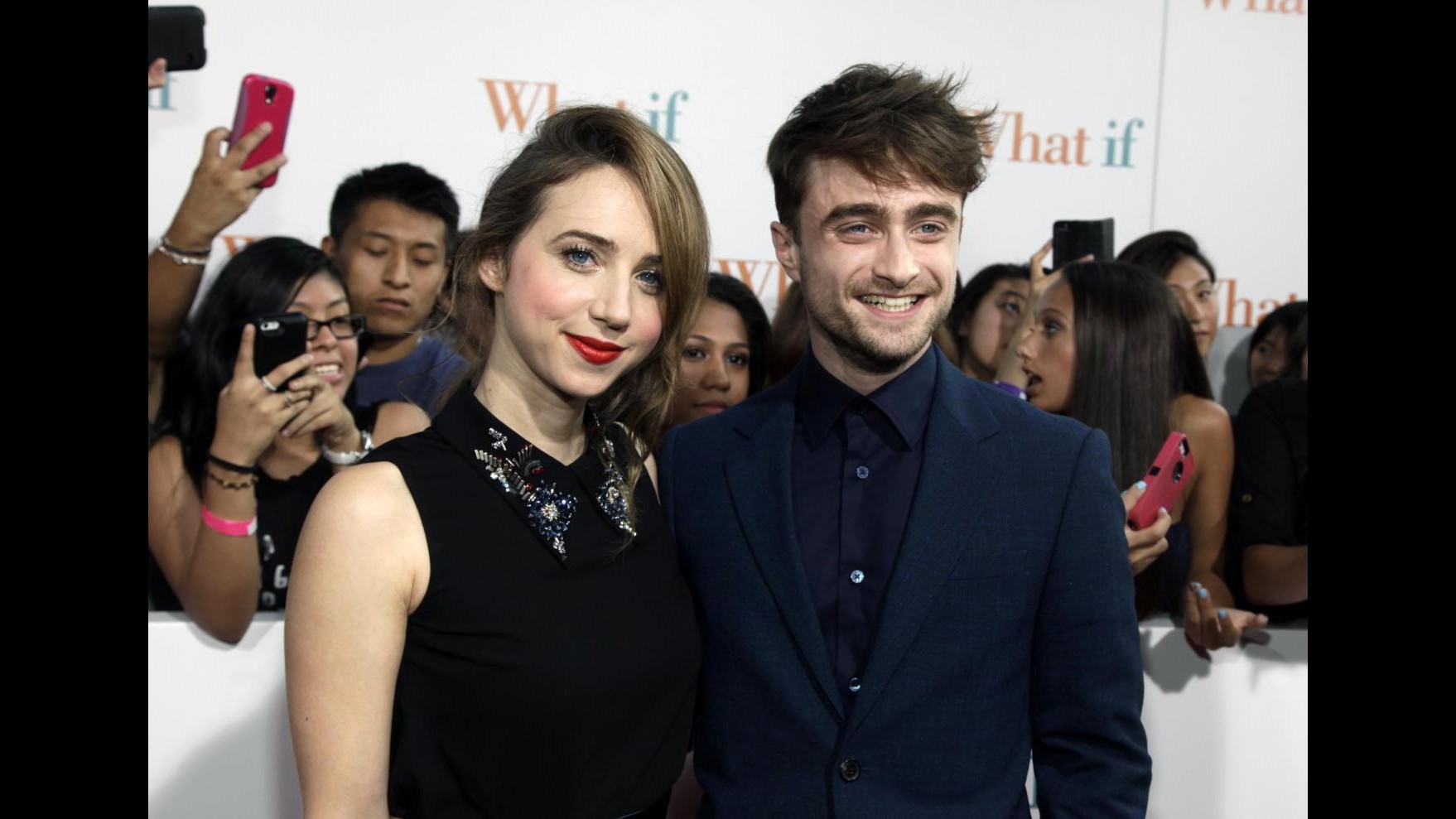 Il volto romantico di Daniel Radcliffe a premiere londinese ‘What if’