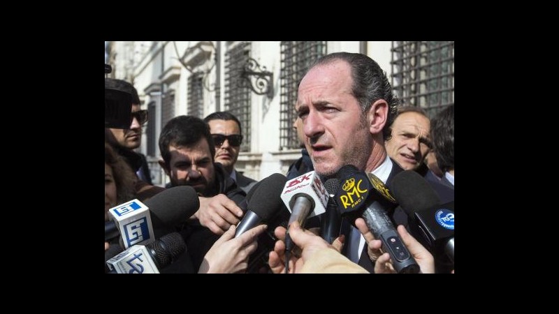 Zaia: Domani mattina depositeremo ricorso a Consulta su 80 euro Renzi