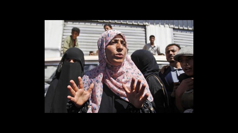 Egitto, negato ingresso a Nobel Pace yemenita Tawakkul Karman