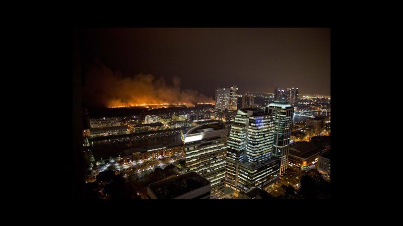 Argentina, incendio nella riserva ecologica di Buenos Aires