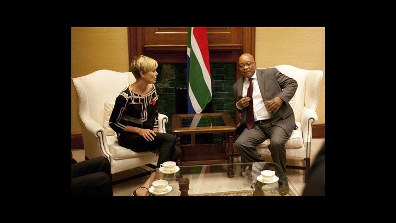 Sudafrica, Charlize Theron con Zuma: Avremo generazione libera da Aids