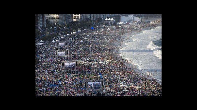 Gmg, ieri in 2 milioni a veglia Copacabana, a messa attesi 3 milioni