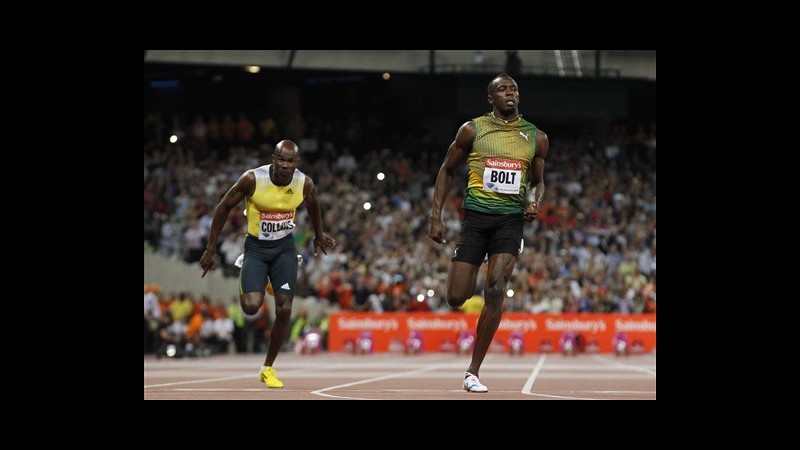 Atletica, a Londra Bolt vince 100 metri in 9’85: suo record stagionale