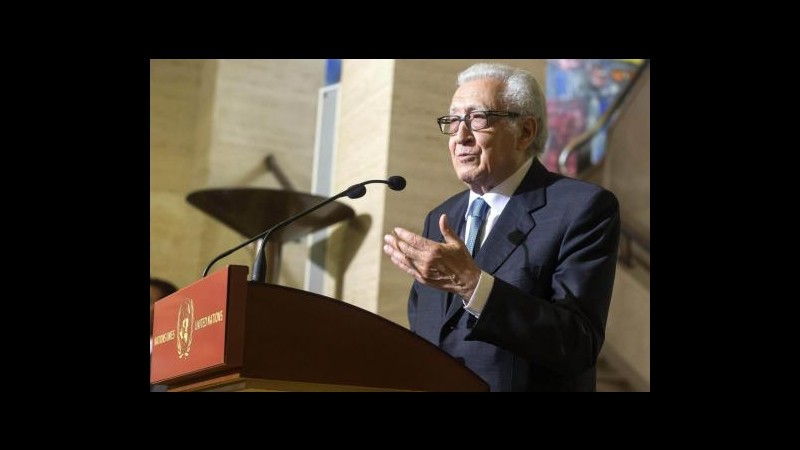 Siria, Brahimi: Rispondere a uso armi chimiche, ma con ok Onu